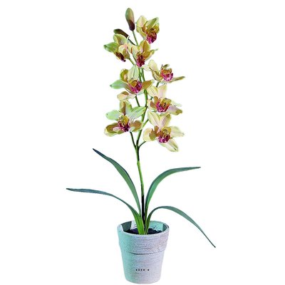 Grande orchidée artificielle en pot H 68 cm ARTIFICIELLES