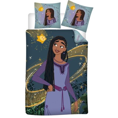 Parure de Lit Enfant Polycoton Wish, Asha et La Bonne Etoile DISNEY