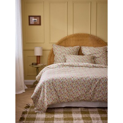 Housse de couette percale de coton "BALI ROSE" CYRILLUS