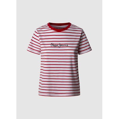 T-shirt à rayures logoté PEPE JEANS