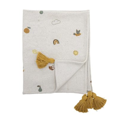 Plaid bébé coton recyclé   AGNES BLOOMINGVILLE