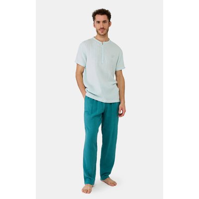 Pyjama en gaze de coton uni ARTHUR