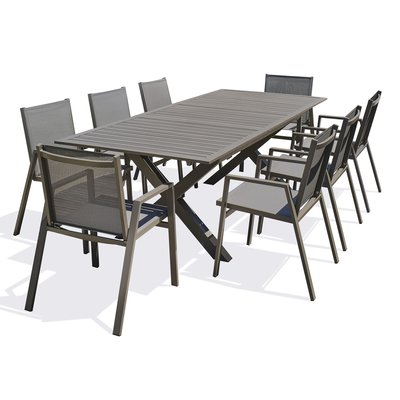Ensemble repas de jardin en aluminium FLORIDE DCB GARDEN