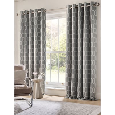 Rideaux à œillets en jacquard luxe evie NEXT