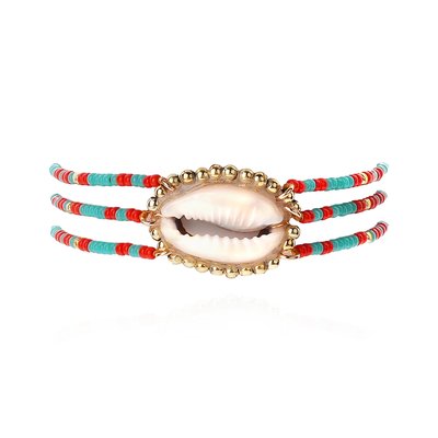 Bracelet ajustable avec perles et cabochon central HOMERE HIPANEMA