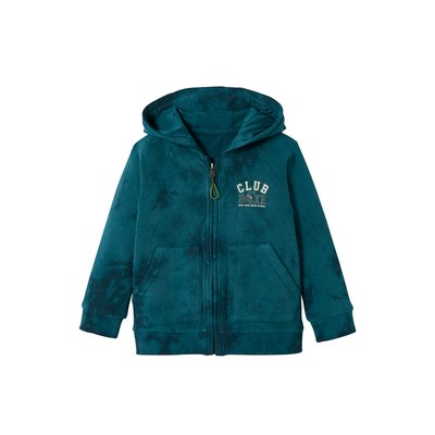 Sweat à capuche zippé "tie and dye" sport VERTBAUDET