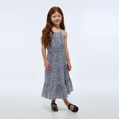 Robe imprimée à bretelles en coton MONOPRIX