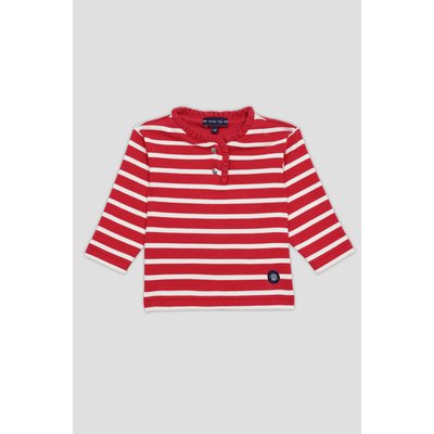 Marinière col boutonnéen coton épais BABY ARMOR-LUX