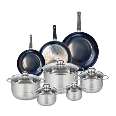 3 poêles 20/24/28cm + 5 faitouts 12/14/16/20/24cm PRIMA BRILLANT ELO