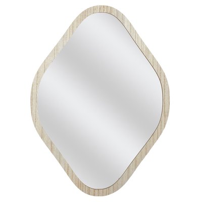 Miroir losange contour bois THE HOME DECO FACTORY