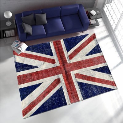 Tapis salon et chambre fait main en laine motif géométrique UN AMOUR DE TAPIS
