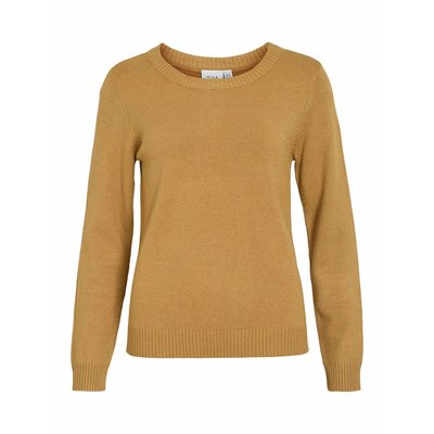 Trui in fijn tricot met ronde hals VILA
