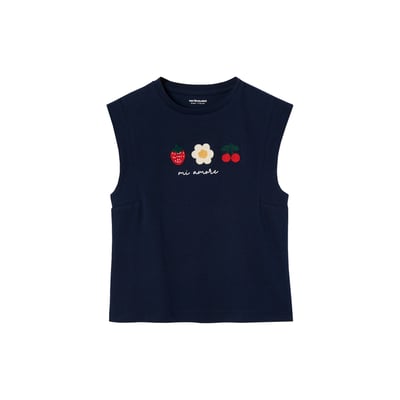 T-shirt à épaulettes motif placé VERTBAUDET