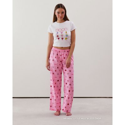 Pantalon droit en coton rose BABYMISSIZ UNDIZ