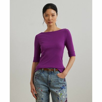 T-shirt collo a barchetta maniche corte LAUREN RALPH LAUREN