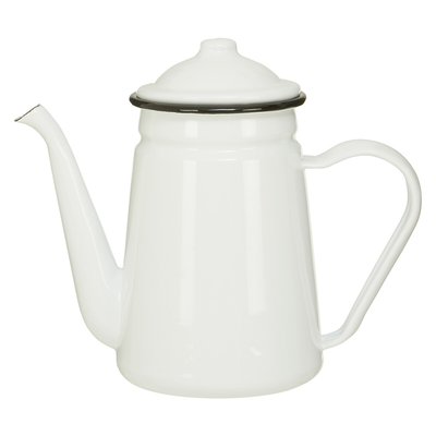 Hygge White Steel Coffee Pot SO'HOME