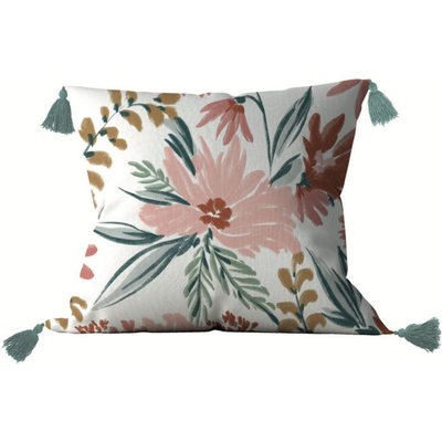 Coussin déco coton imprimé, Marna C DESIGN HOME TEXTILE