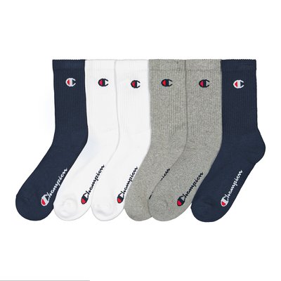 Lot de 6 paires de chaussettes hautes logo CHAMPION