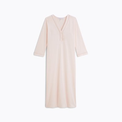 Chemise de nuit longue col v en jersey, ÉLÉONORE LAURENCE TAVERNIER