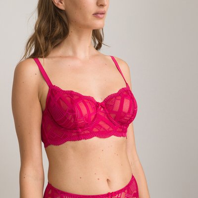 Soutien-gorge bustier en dentelle, Rosalba LA REDOUTE COLLECTIONS