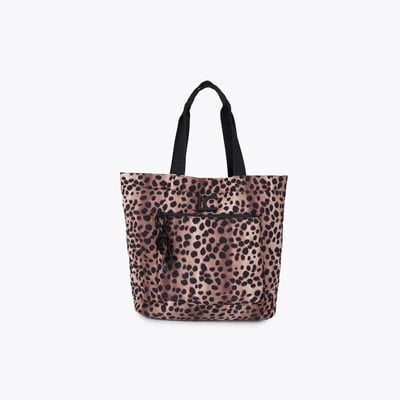 Cabas en nylon imprimé léopard LOLA CASADEMUNT
