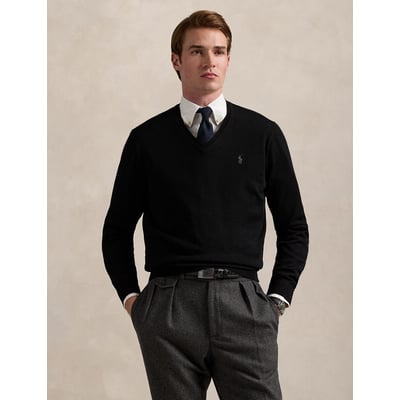 Wool Chunky Knit V-Neck Jumper POLO RALPH LAUREN