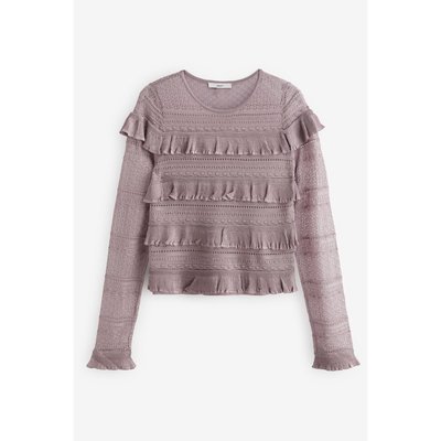 Pull volanté en maille point de rome NEXT