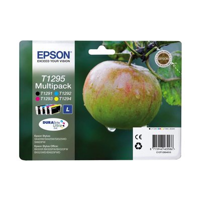 Cartouche d'encre T1295 (n/c/m/j) série Pomme EPSON