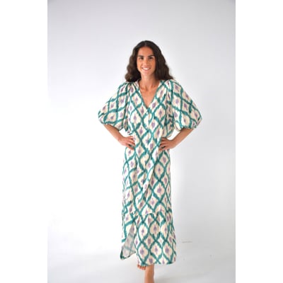 Robe longue imprimée volant MICA MINDTRAVELER