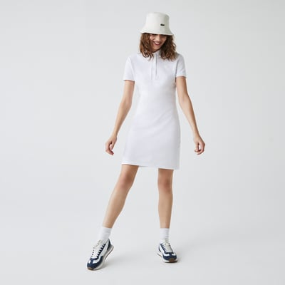 Robe polo slim fit en mini Piqué stretch LACOSTE