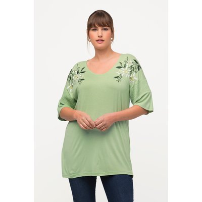 T-shirt Classic avec broderie florale ULLA POPKEN