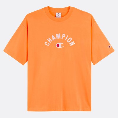 T-shirt a maniche corte con logo a semi cerchio CHAMPION