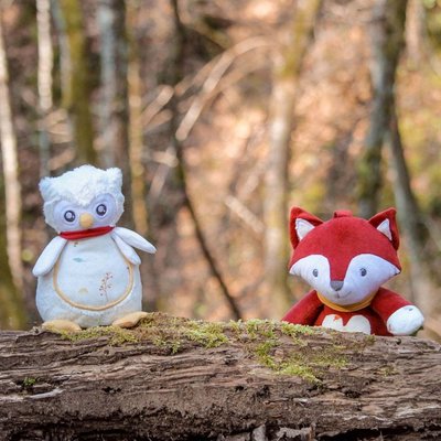 Peluche musicale Chouette - Cache cache en forêt TROIS KILOS SEPT