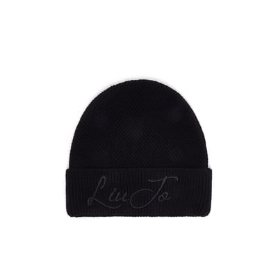 Bonnet en maille avec logo LIU JO