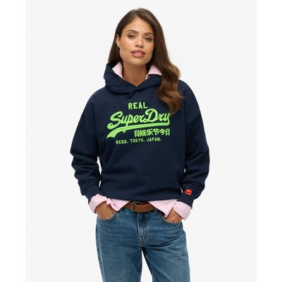 Sweat à capuche décontracté fluo Vintage Logo SUPERDRY