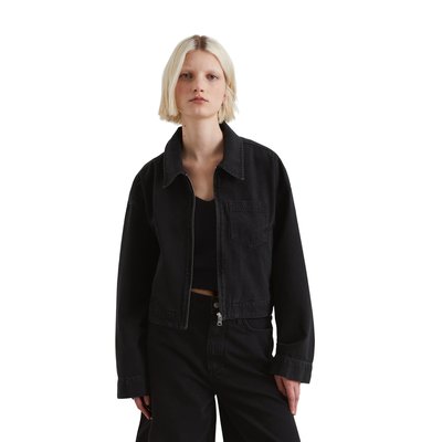 Veste courte en denim oversized en mélange coton organique-lyocell-modal MARC O’POLO DENIM