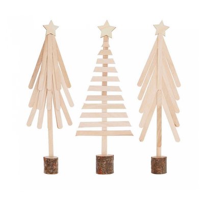 Kit de bricolage Baton de bois - Sapins RICO DESIGN