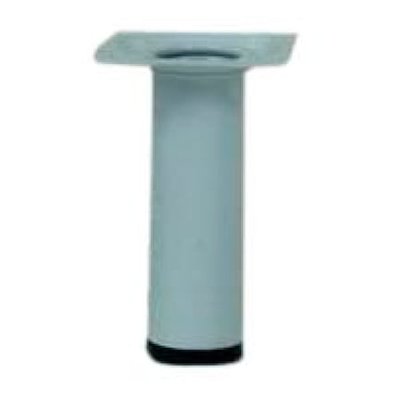 Pied Métallique Blanc Cylindrique H100 Mm X D30 Mm EVOLUDIS