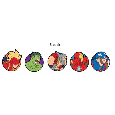 Set de 5 Jibbitz Héroes Vengadores CROCS