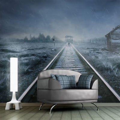 Papier peint intissé panoramique Fantaisie Le train fantôme EDEN
