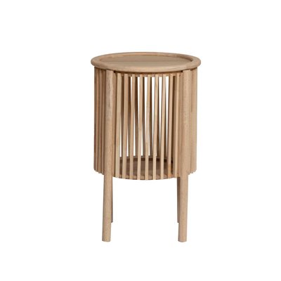 Table de chevet ronde en bois de pin  VÉNUS MADE IN MEUBLES 