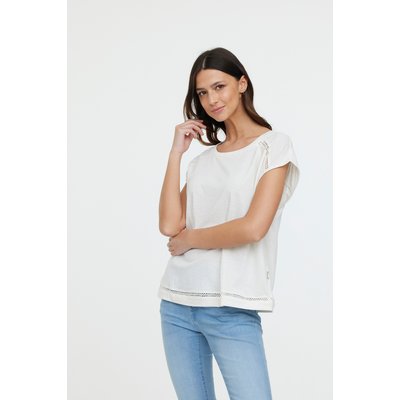 T-Shirt manches courtes coton/lin regular ANIELE SM LEE COOPER