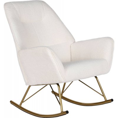 Rocking chair moderne, pieds en métal RECOLLECTION