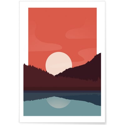 Poster Landscape Sunset L'AFFICHERIE