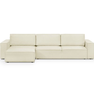 Canapé d'angle 5 places en tissu bouclé - HARPER MOD HOMIFAB