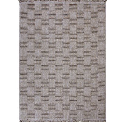 Tapis damier aspect jute intérieur extérieur  JUTA DAMIER THE DECO FACTORY