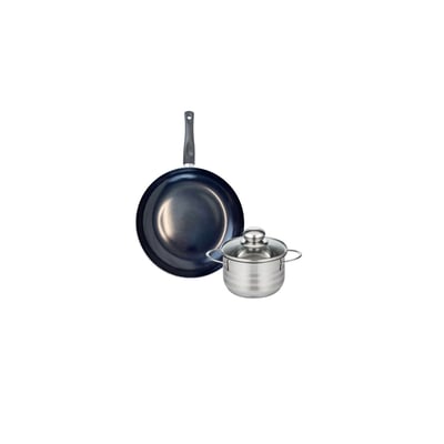 Batterie de cuisine 1 poêle 20cm + 1 faitout 12cm PRIMA BRILLANT ELO