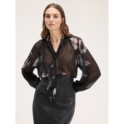 Blouse en georgette à imprimé roses MOTIVI
