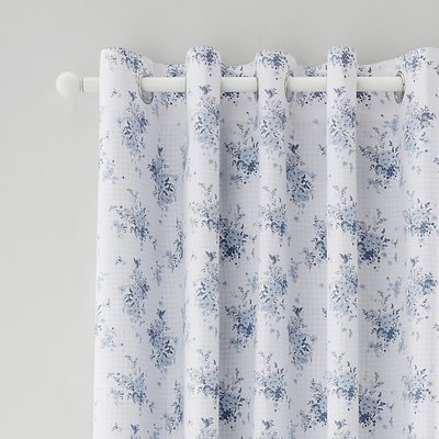 Lucie Floral Frill Fully Reversible Eyelet Curtains CATHERINE LANSFIELD