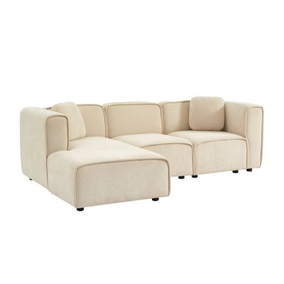 Canapé d'angle gauche 3 places tissu LESTER SWEEEK